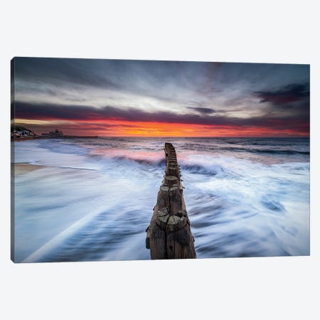 Water Break At Ventnor Bay Canvas Print #CPW7} by Chad Powell Canvas Wall Art