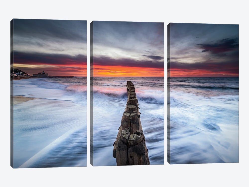 Water Break At Ventnor Bay by Chad Powell 3-piece Canvas Artwork