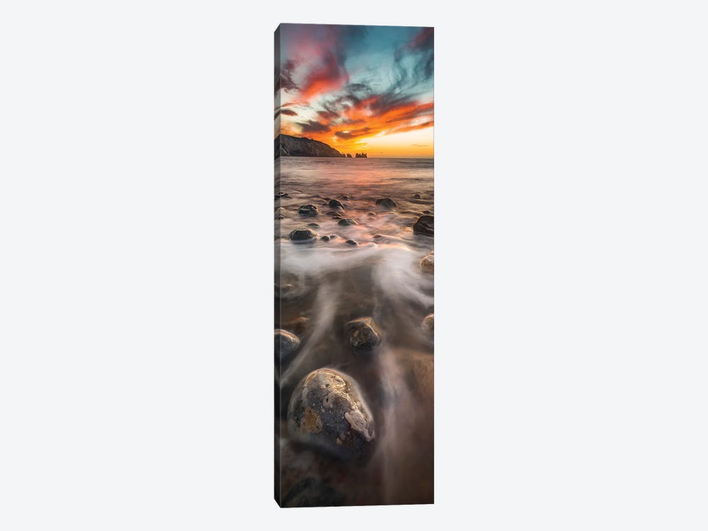 Sunset From Alum Bay Portrait Panoramic by Chad Powell 1-piece Canvas Print
