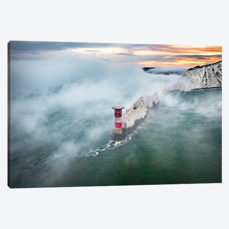 Fog Over The Needles Canvas Print #CPW83} by Chad Powell Canvas Print