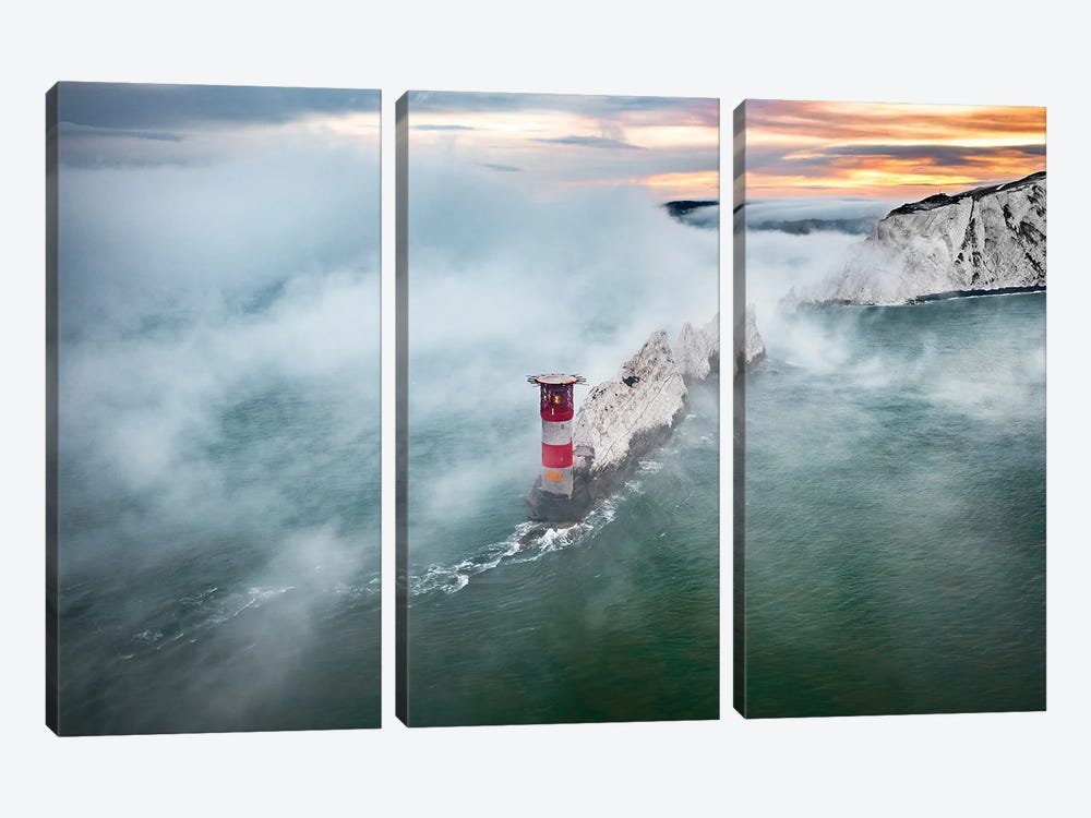 Fog Over The Needles by Chad Powell 3-piece Canvas Art