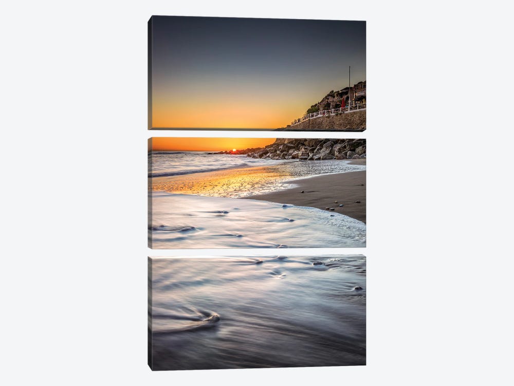Ventnor Bay Sunset by Chad Powell 3-piece Canvas Print