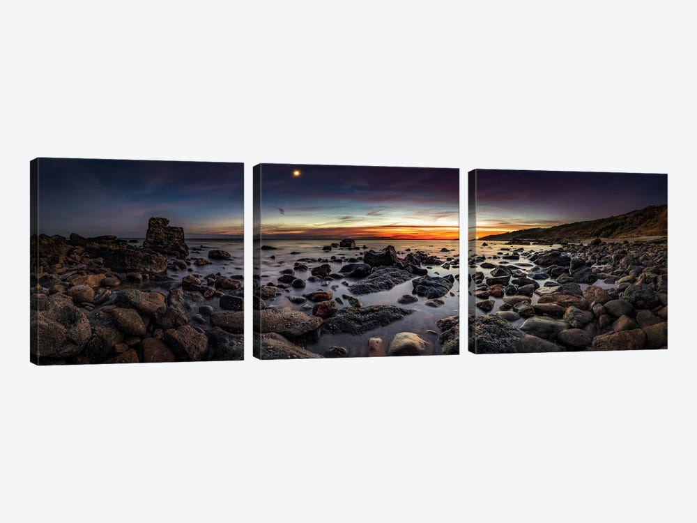 Signs Of The Night - Spinders Folly, Binnel Bay by Chad Powell 3-piece Canvas Art