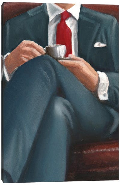 The Coffee Man Canvas Art Print - Minimaluxe
