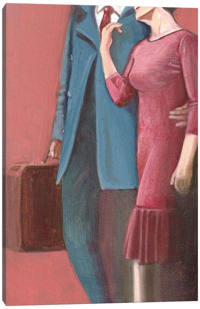 Suitcase Canvas Art Print - Charlotte P