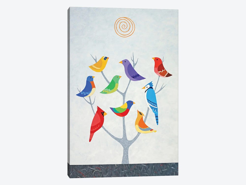 Bird Tree I by Casey Craig 1-piece Canvas Wall Art