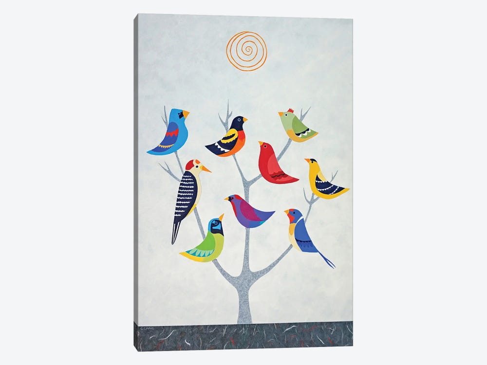 Bird Tree II by Casey Craig 1-piece Art Print