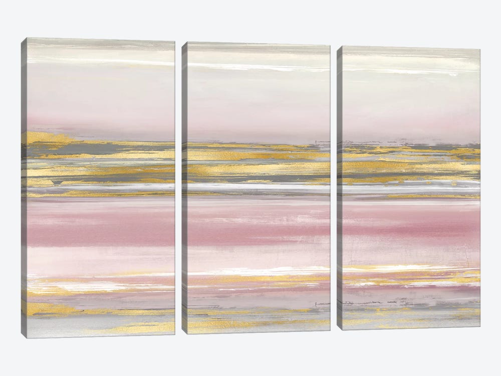 Subtle Reflections With Blush by Allie Corbin 3-piece Canvas Wall Art