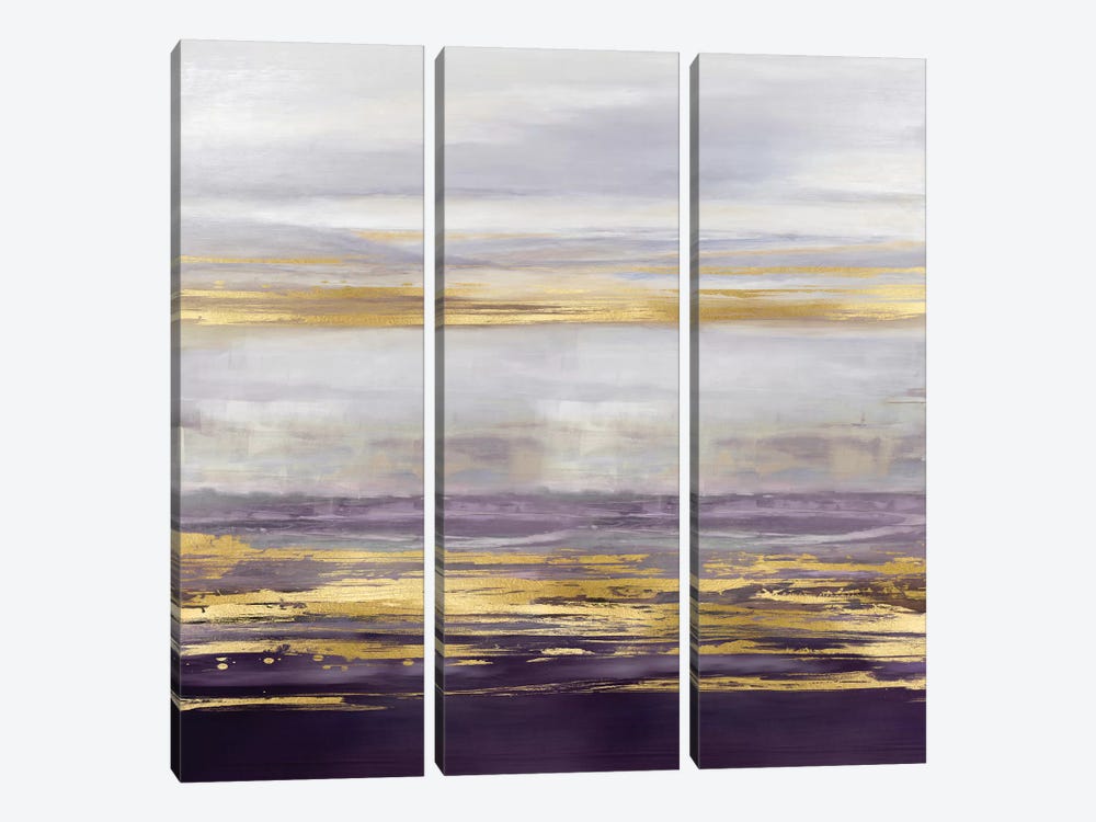 Amethyst Reflections I by Allie Corbin 3-piece Canvas Art