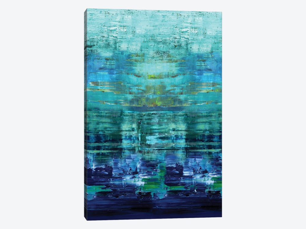 Aqua Reflections by Allie Corbin 1-piece Canvas Wall Art