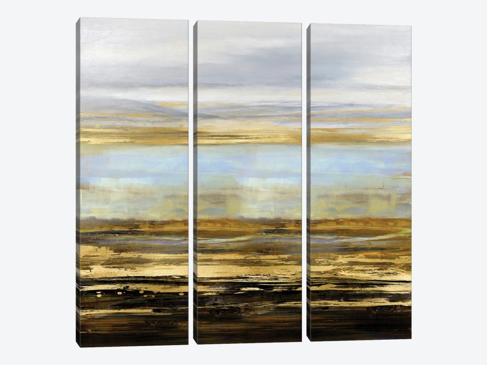 Golden Reflections by Allie Corbin 3-piece Canvas Art