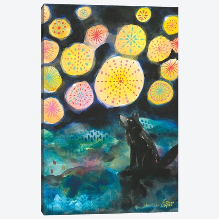 A Certain Darkness Is Needed To See The Stars Canvas Print #CRC25} by Corina Capri Canvas Print