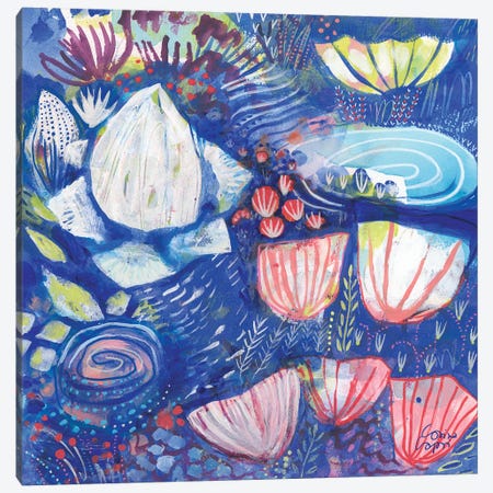 A Coral Song II Canvas Print #CRC26} by Corina Capri Art Print