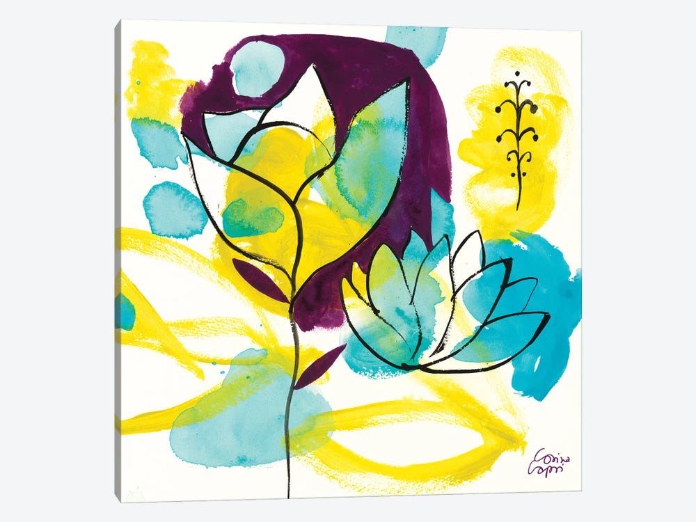 Play Of Water Lilies by Corina Capri 1-piece Canvas Wall Art