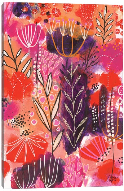 Floral Celebration Canvas Art Print - Corina Capri
