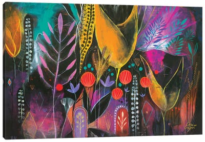 The Land Of Fire Lilies Canvas Art Print - Corina Capri
