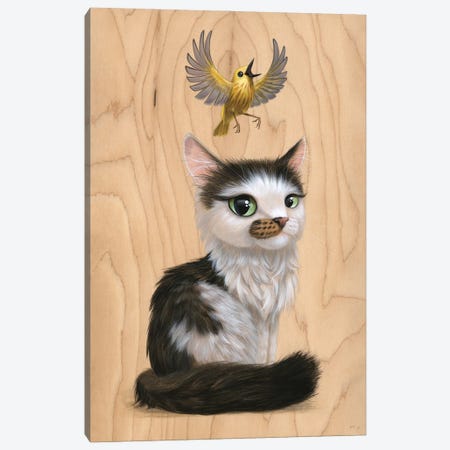 Great Catsby Canvas Print #CRG41} by Cuddly Rigor Mortis Canvas Wall Art