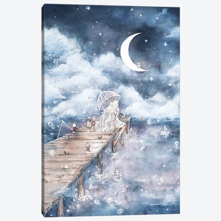In The Clouds Canvas Print #CRK16} by Cherriuki Canvas Artwork