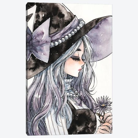 Lavender Witch Canvas Print #CRK20} by Cherriuki Canvas Wall Art