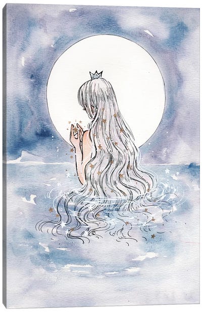 Moon Shine Canvas Art Print - Anime Art