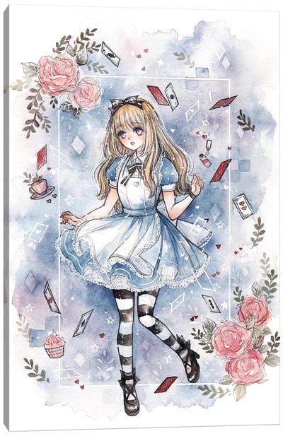 Alice Canvas Art Print - Alice In Wonderland