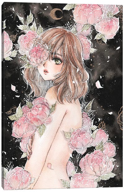 Twilight's Bloom Canvas Art Print - Anime Art