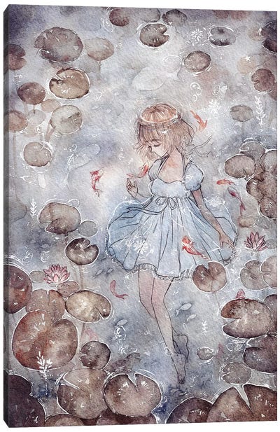 Waterlily Canvas Art Print - Lily Art