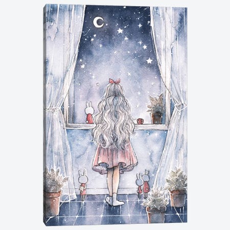 Wish Upon A Star Canvas Print #CRK39} by Cherriuki Canvas Print