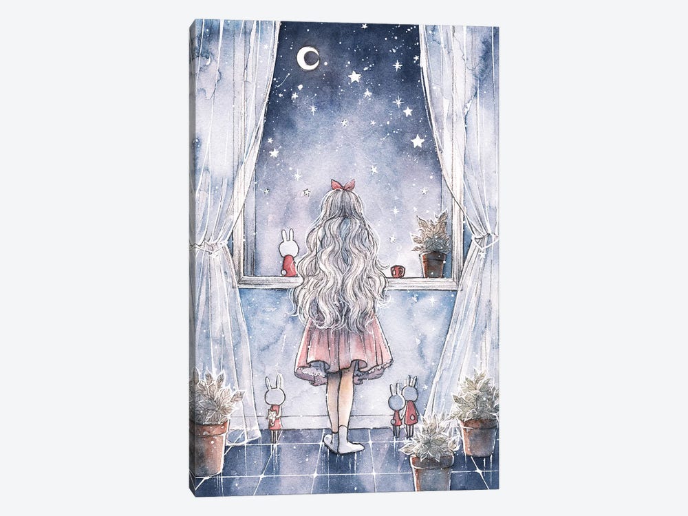 Wish Upon A Star by Cherriuki 1-piece Canvas Wall Art
