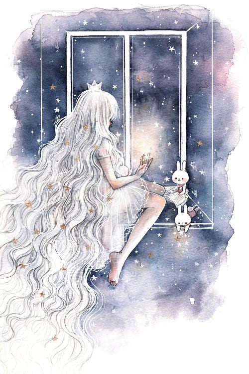 Little Fallen Star by Cherriuki wall art