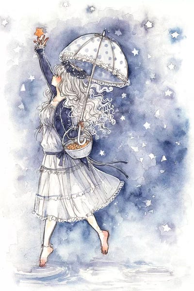 Catch A Falling Star by Cherriuki canvas print