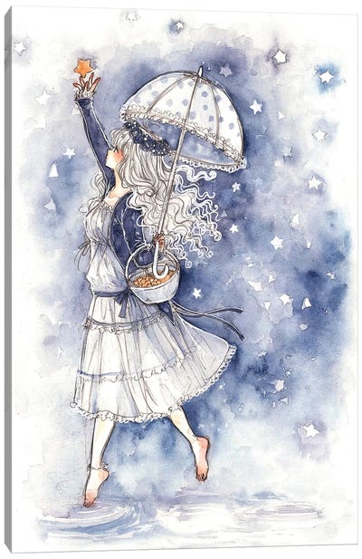 Catch A Falling Star Canvas Art Print - Anime Art