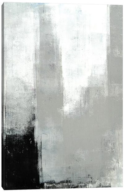 Delayed Canvas Art Print - Gray & White Art
