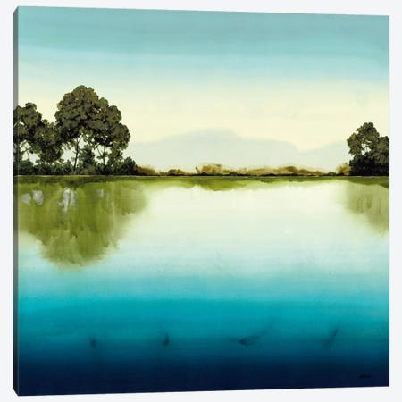Azure Lake Canvas Print #CRN1} by Robert Charon Canvas Art Print