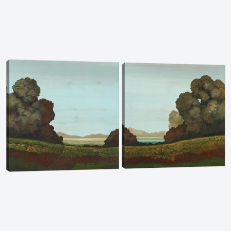Distant Meadow Diptych Canvas Print Set #CRN2HSET002} by Robert Charon Canvas Print