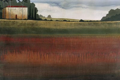 Tuscan Fields by Robert Charon framed wall art