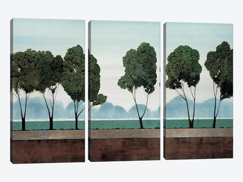 Six Trees by Robert Charon 3-piece Canvas Art