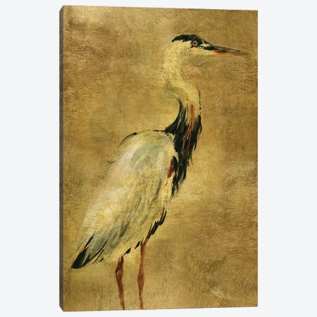 Gold Crane at Dusk I Canvas Print #CRO1014} by Carol Robinson Canvas Artwork