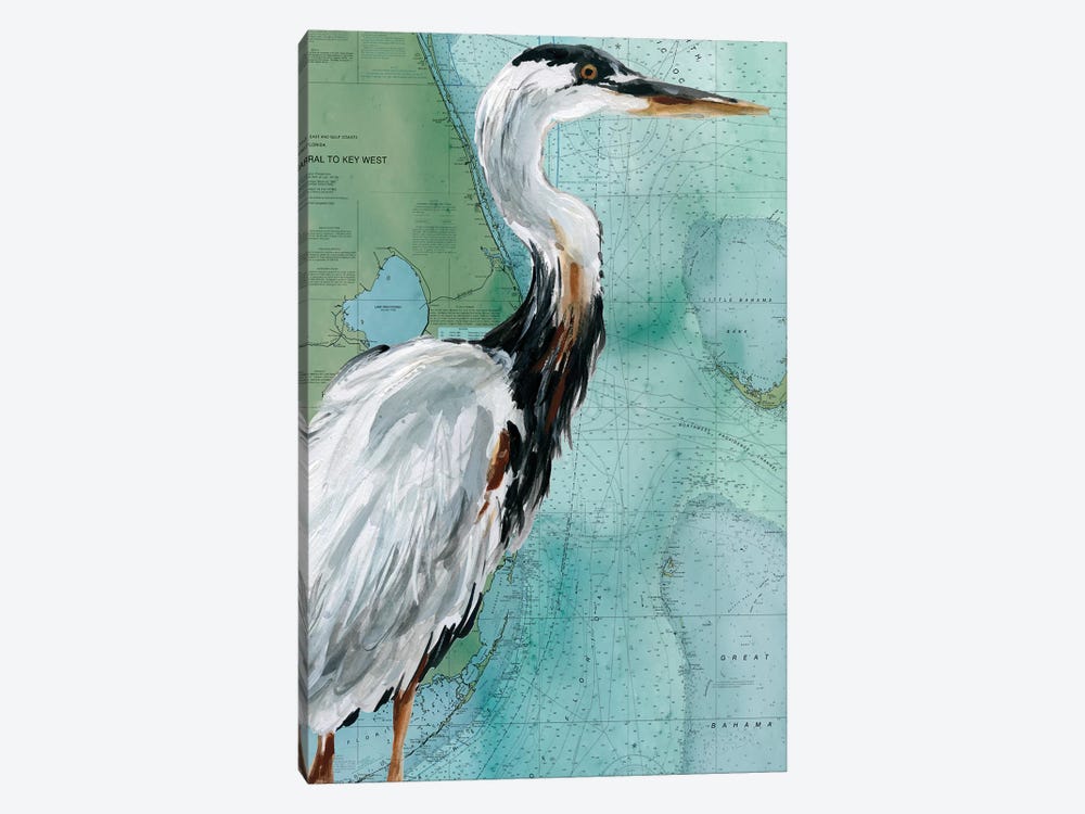 Key West Crane by Carol Robinson 1-piece Canvas Art Print