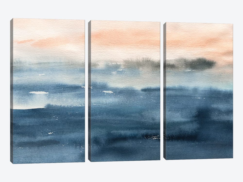 Lake Sunrise by Carol Robinson 3-piece Canvas Art