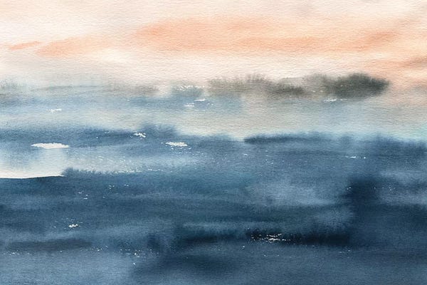 Transitional Décor: Lake Sunrise by Carol Robinson