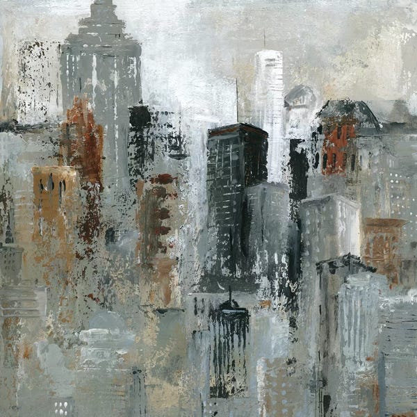 Glam Bedroom: Lights of the City I by Carol Robinson