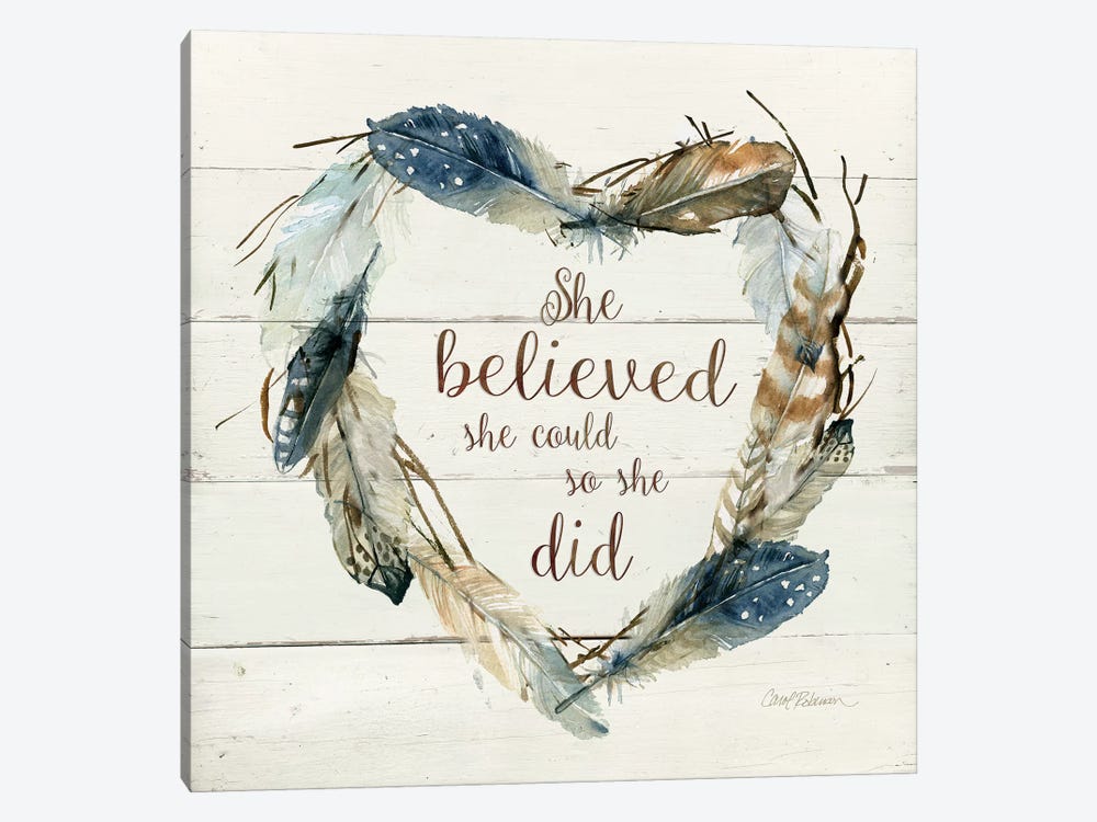 She Believed She Could by Carol Robinson 1-piece Canvas Artwork