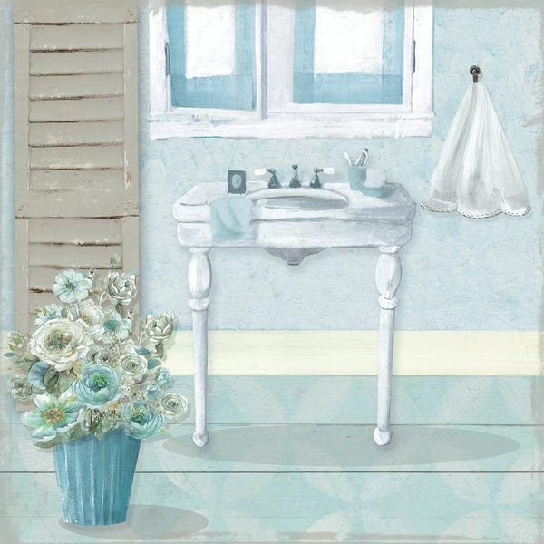 Interiors: Teal Sink I by Carol Robinson