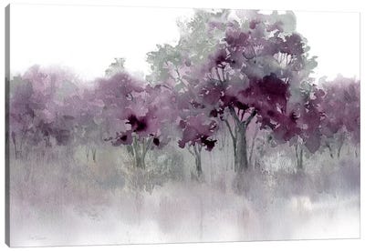 Water's Edge II - Purple Canvas Art Print - Abstract Art