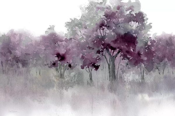 Abstract: Water's Edge II - Purple by Carol Robinson