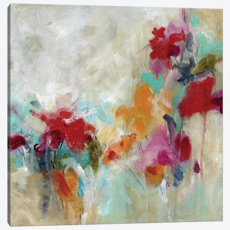 Spectrum Floral Canvas Print #CRO1094} by Carol Robinson Canvas Artwork