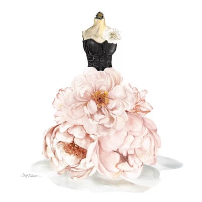 Floral Gown by Carol Robinson canvas print