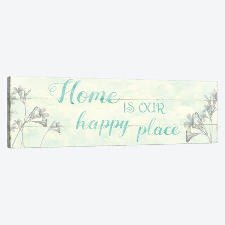 Home Is Our Happy Place Canvas Print #CRO1117} by Carol Robinson Canvas Print