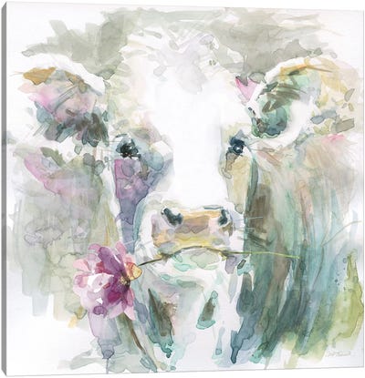 Princess Gracie Canvas Art Print - Cow Art